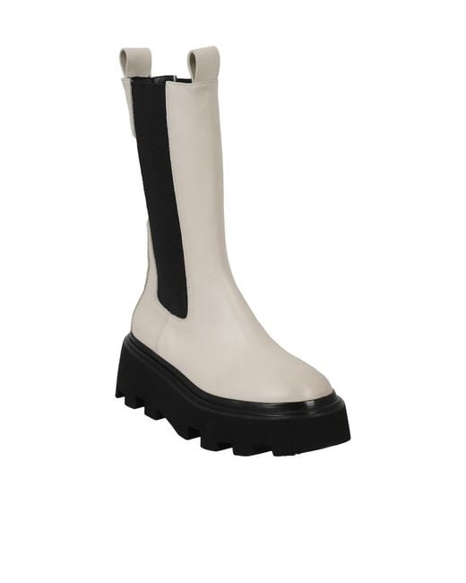 Elena Iachi Black Platform Chelsea Boots