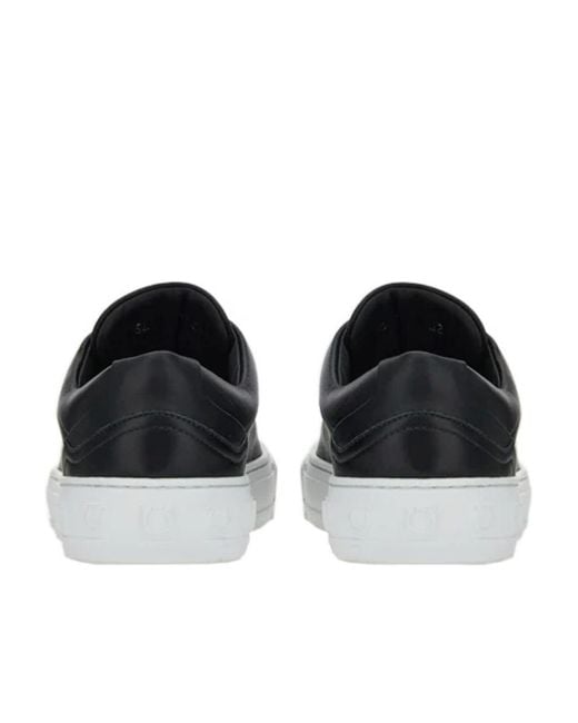 Ferragamo Black Logo Casual Sneakers