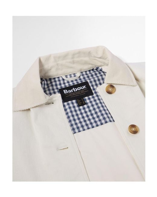 Barbour White Versatile Slim Fit Coat