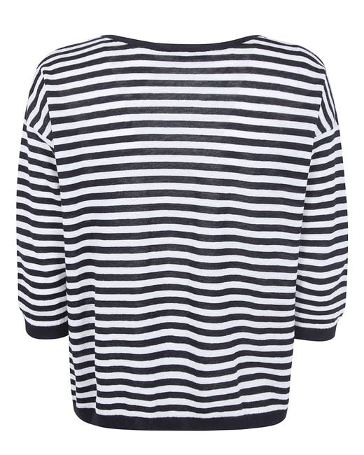 Baserange Blue Striped Sweater