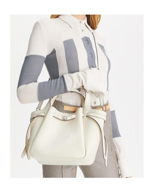 Tory Burch Natural Romy Small Handbag