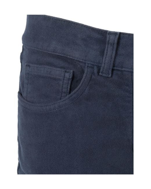 Aspesi Blue Mid-Rise Straight-Leg Trousers