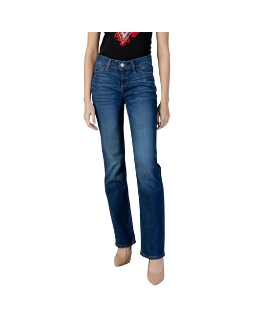 Guess Blue Logo Patch Jeans