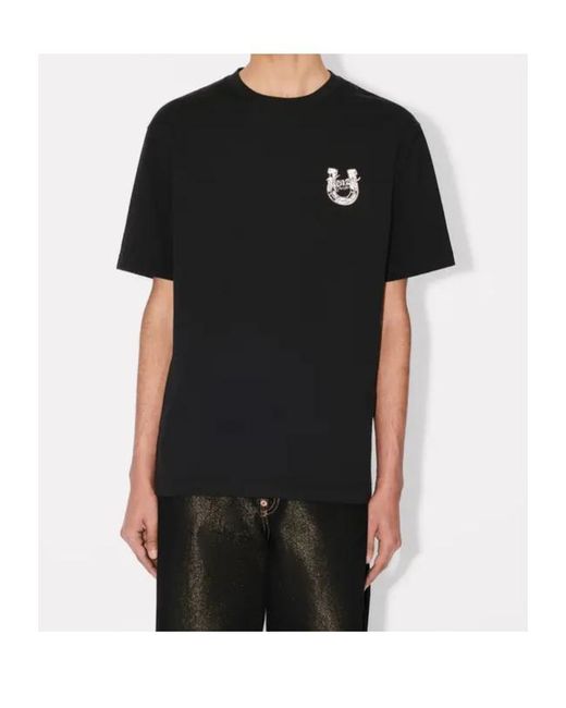 KENZO Black 'Lunar New Year' Embroidered T-Shirt for men