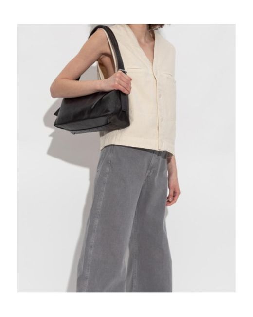 Lemaire Natural V-Neck Denim Vest