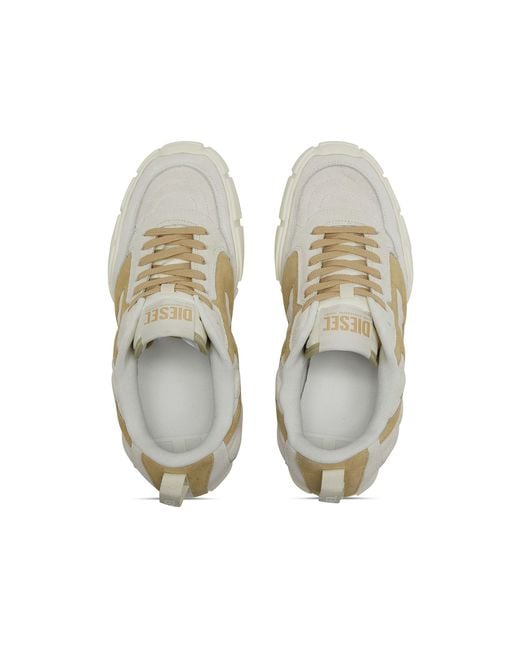 DIESEL White S-Pagodha Low Sneakers