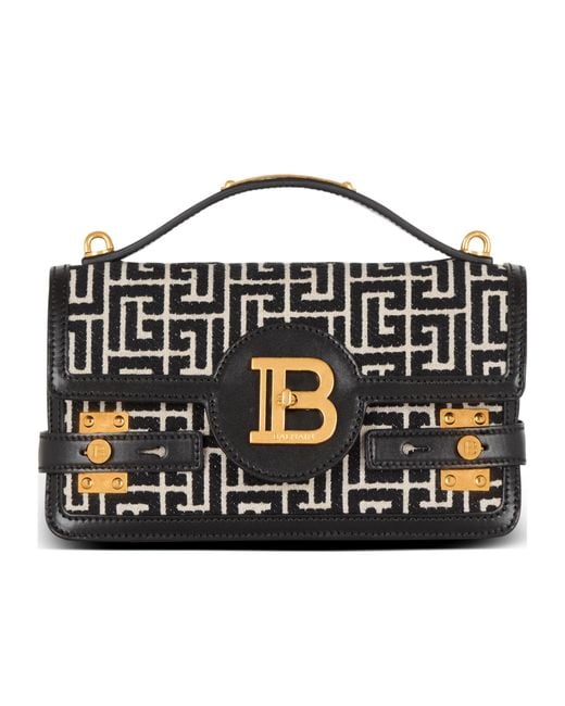 Balmain Black B-Buzz 24 Shoulder Bag
