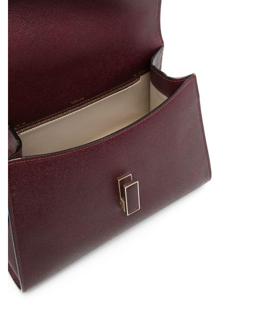 Valextra Purple Iside Medium Tote Bag