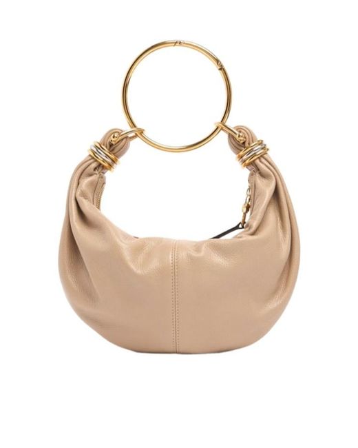 Chloé White Zippered Handbag