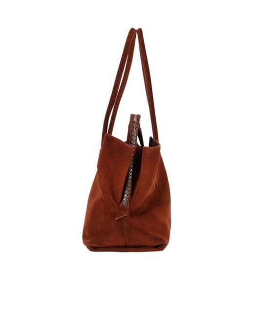 The Attico Brown The La Passeggiata Medium Top Handle Bag