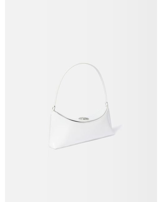 Jacquemus White The Ovalo Clutch Bag