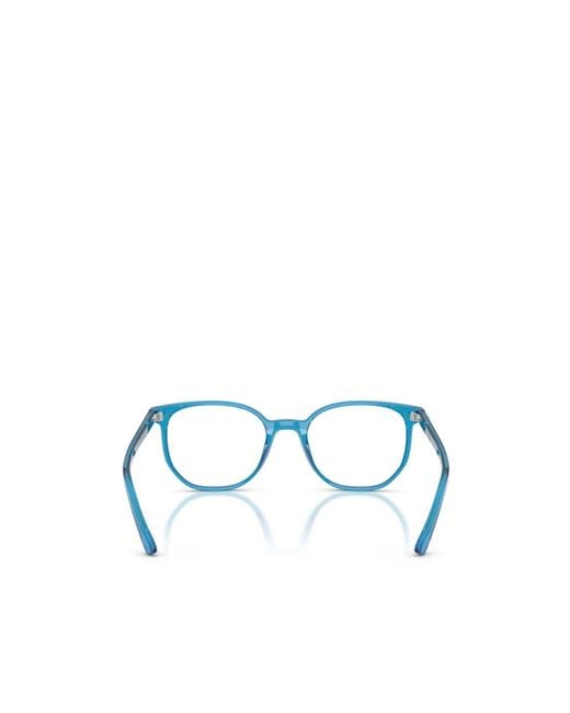 Ray-Ban Blue Geometric Frame Plain Mirror for men