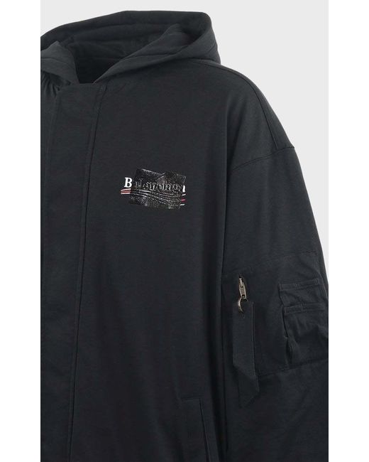 Balenciaga Black Presidential Campaign Bomber Jacket for men