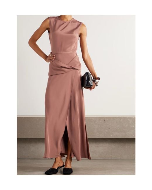 tove pink dress Solene cotton-blend midi dress in pink - Tove