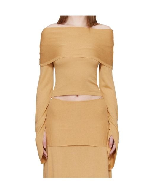 AYA MUSE Natural Draped Rylin Top