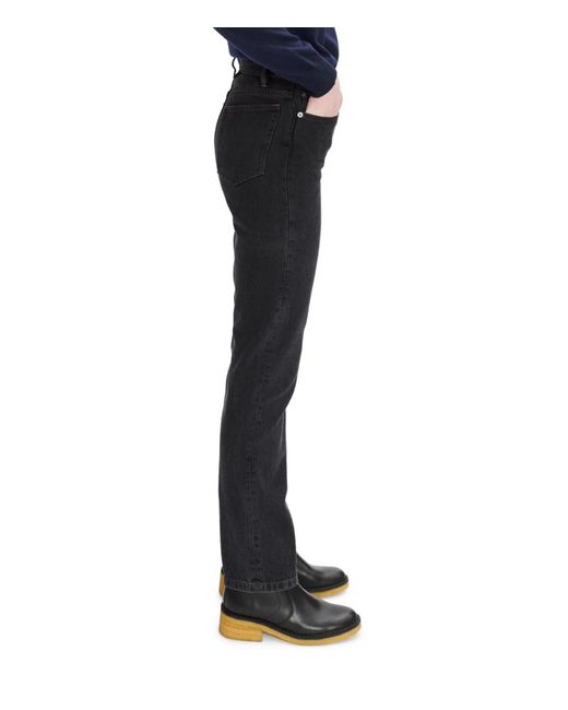 A.P.C. Black Molly Straight-Leg Jeans