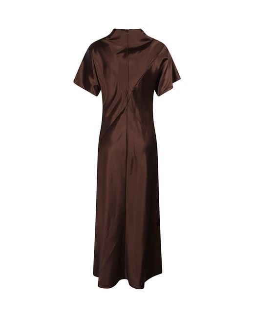 Pinko Brown Kangoo Long Dress