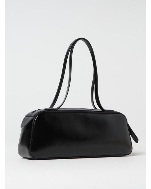 Khaite Black Simona Zipped Shoulder Bag