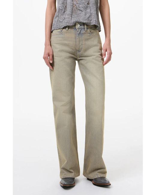 Our Legacy Gray High-Rise Wide-Leg Jeans