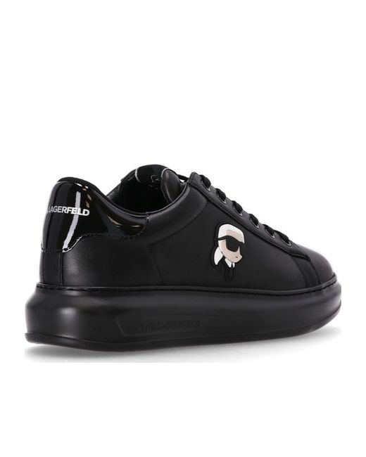 Karl Lagerfeld Black Ikonik Nft Kapri Lace-Up Sneakers for men