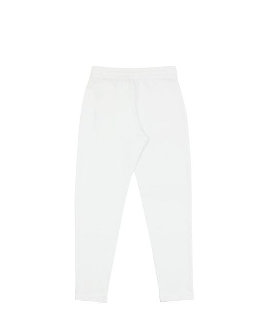 EA7 White Logo Printed Sweatpants