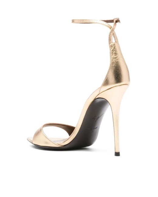 Giuseppe Zanotti Metallic Intriigo Strap Sandals