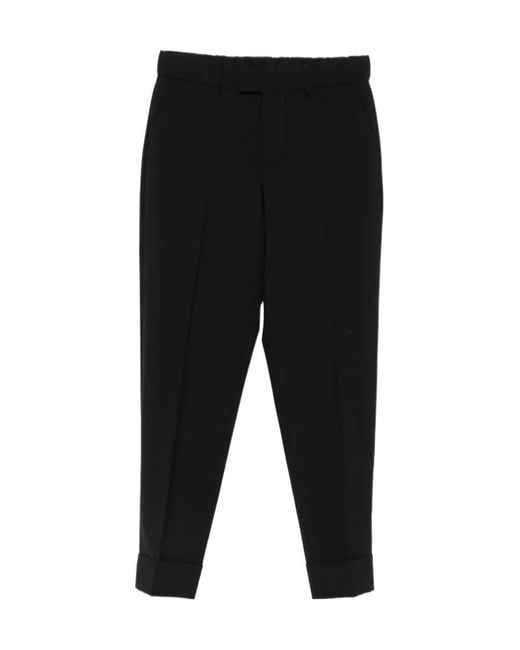 Berwich Black Turn-Up Cuff Trousers