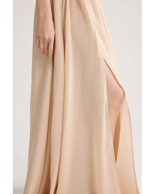 Patou Natural Ribbon Maxi Skirt