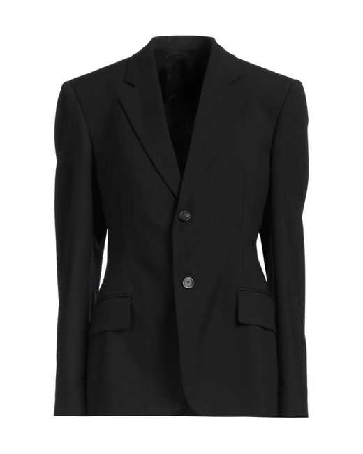 Balenciaga Black A Simple Single-Breasted Suit Jacket