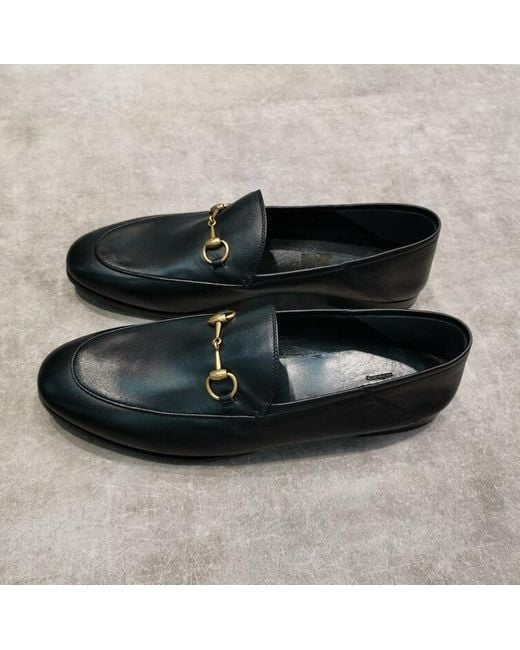 Gucci Black Brixton Horsebit Loafers for men