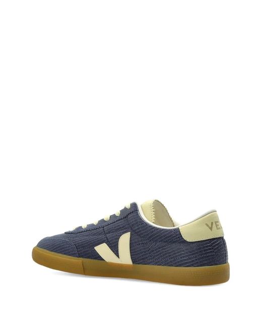 Veja Blue Panenka Leather Lace-Up Sneakers