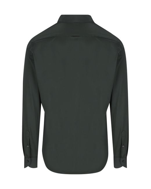 Xacus Black Classic Long-Sleeve Shirt for men