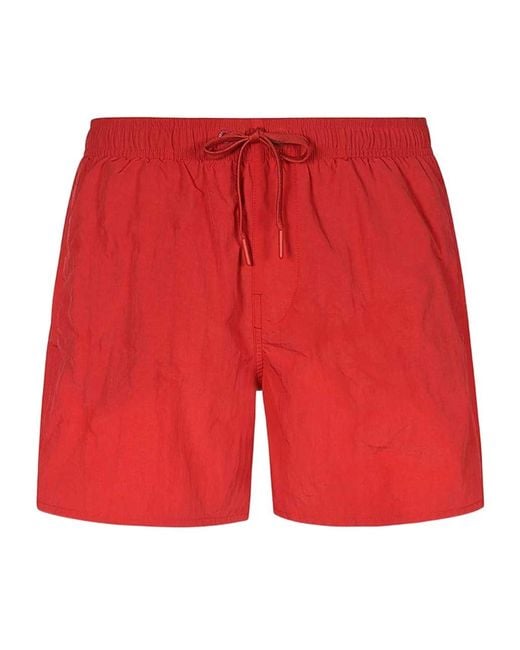 ARMANI EXCHANGE Red Rope Swimming Trunks for men