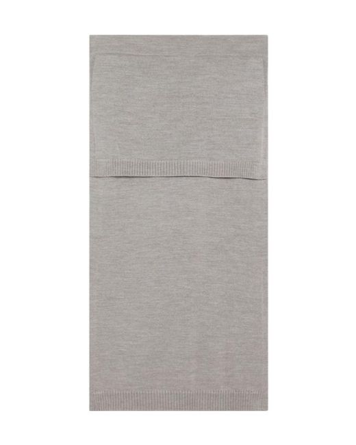 Lemaire Gray Tie-Around Side Slit Midi Skirt