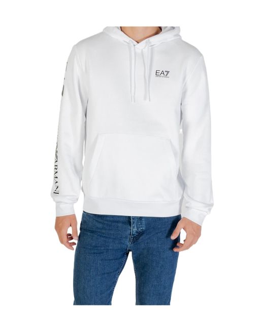 EA7 Blue Long-Sleeve Sweatshirt for men
