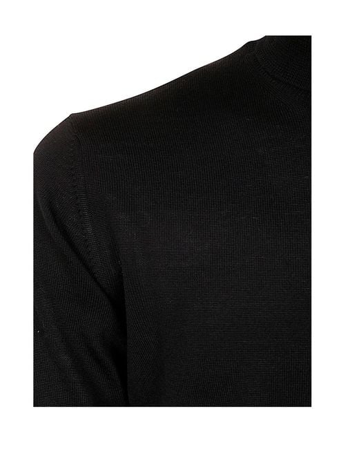 Nuur Black Turtleneck Sweater for men