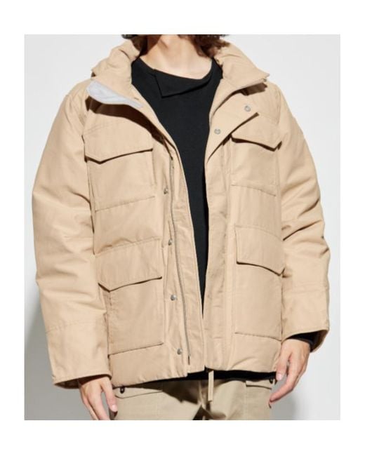 Canada Goose Natural Hooded Pocketed Padded Jacket for men