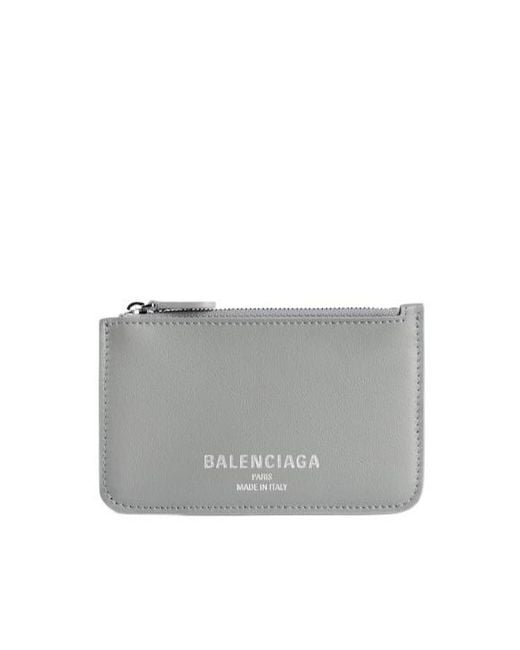 Balenciaga Gray Cash 2.0 Long Coin And Card Holder