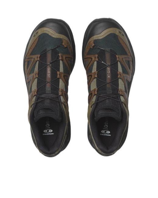 Salomon Lab Brown Salomon Xt-Quest Panelled Low Top Sneakers for men