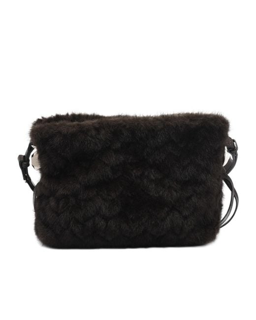 Liu Jo Black Textured Hobo Shoulder Bag