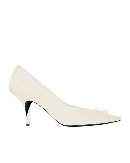 Jacquemus White The Tourni Pointed-Toe Pumps