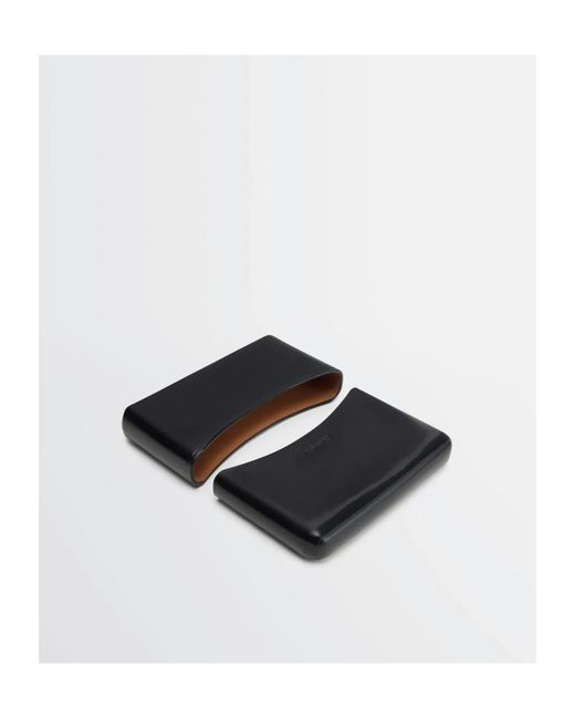 Lemaire Black Card Leather Holder
