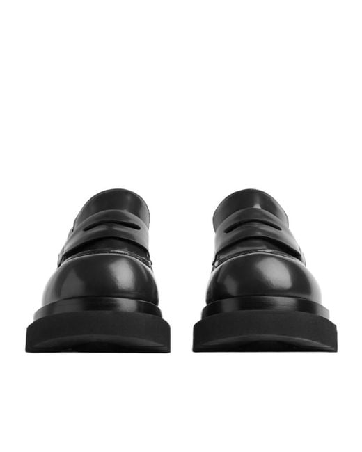 Bottega Veneta Black Chunky Lug Loafers for men