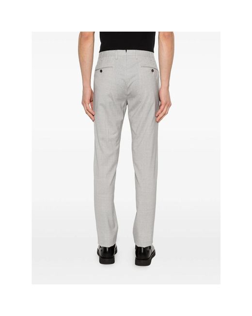 Incotex Gray Button-Fastening Trousers for men