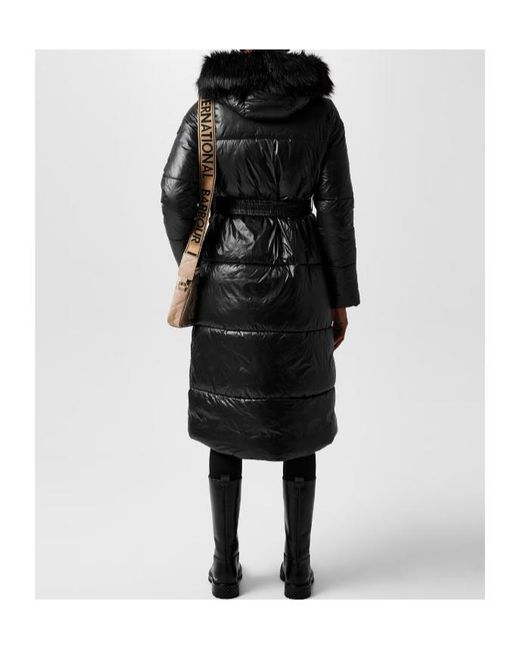Barbour Black Saskia Long Puffer Jacket