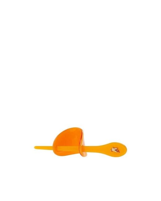 Etro Orange Logo Hair Accessories