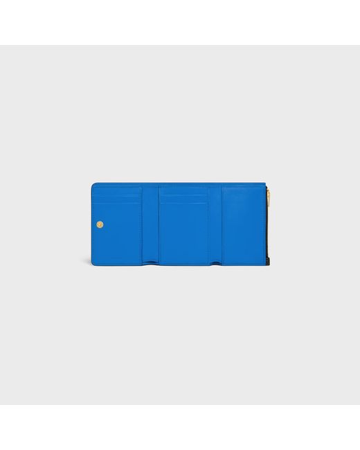 Céline Black Fine Wallet Triomphe Stamp