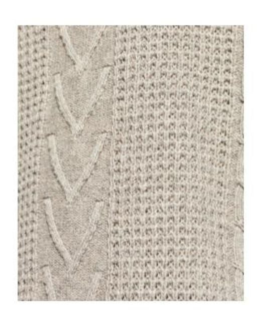 AllSaints Gray Tenter Cable-Knit Sweater