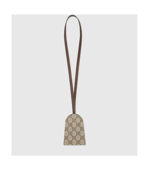 Gucci White Gg Monogram Key Case