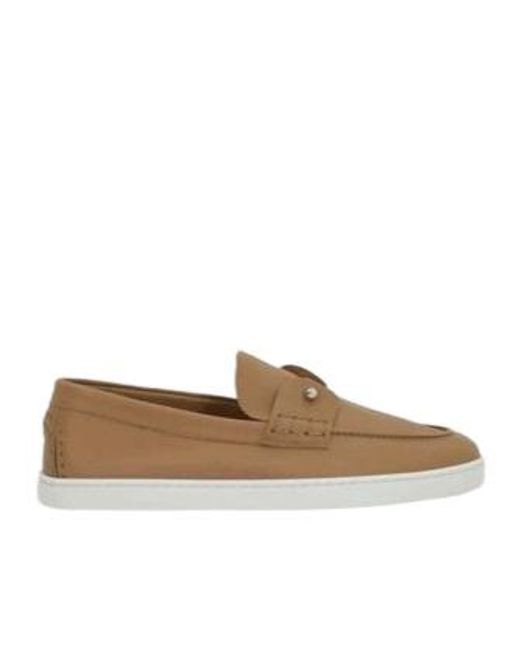 Christian Louboutin Brown Chambeliboat Slip-On Loafers for men